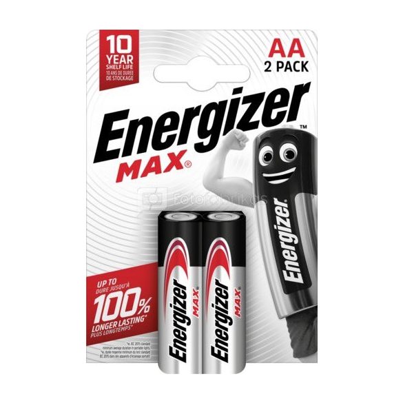 Energizer Max AA ceruza elem LR6 bl/2