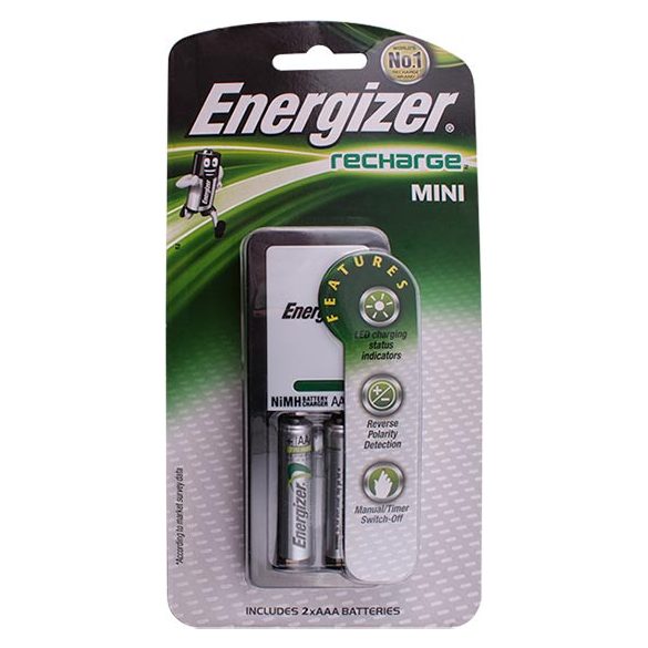 Energizer akkutöltő MINI+2db 700mAh AAA mikró akku