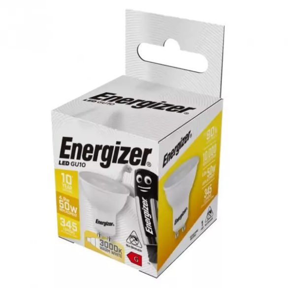 ENERGIZER LED GU10  4,7W 345lumen (50W) meleg fehér WW 3000K