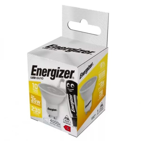 ENERGIZER LED GU10  4,7W 345lumen (50W) természetes fehér NW 4000K