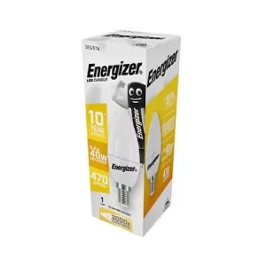 ENERGIZER LED GYERTYA E14 4,9W 470lumen (40W) meleg fehér WW 3000K