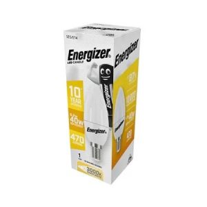 ENERGIZER LED GYERTYA E14 4,9W 470lumen (40W) meleg fehér WW 3000K