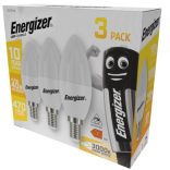 ENERGIZER LED GYERTYA E14 4,9W 470lumen (40W) meleg fehér WW 3000K 3DB-OS DOBOZ