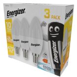 ENERGIZER LED GYERTYA E14 4,9W 470lumen (40W) hideg fehér CW 6500K 3DB-OS DOBOZ