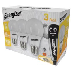   ENERGIZER LED GLOBE E27 11,1W 1050lumen (75W) meleg fehér WW 3000K 3DB-OS DOBOZ