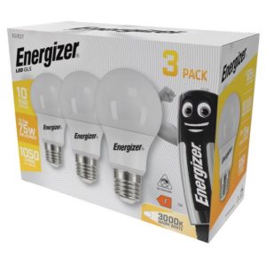 ENERGIZER LED GLOBE E27 11,1W 1050lumen (75W) meleg fehér WW 3000K 3DB-OS DOBOZ