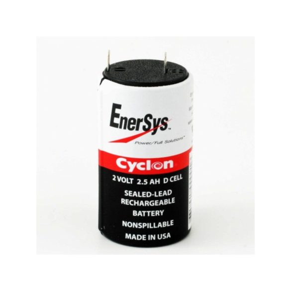 Enersys CYCLON zárt,savas ólomakkumulátor  2V 2,5Ah D 34x60 mm 0810-0004