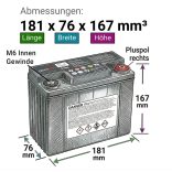 ENERSYS GENESIS G16EP 12V 16Ah ciklikus zselés akku extrém nagy terhelhetőségű