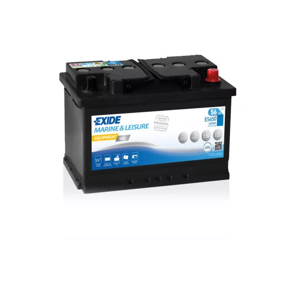 Exide Equipment GEL 56Ah Jobb+ Akkumulátor (ES650)