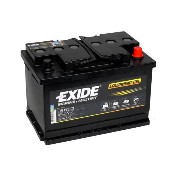 Exide Equipment GEL 56Ah Jobb+ Akkumulátor (ES650)