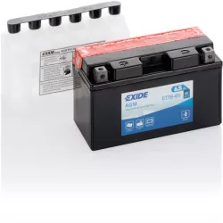 Exide AGM 6.5Ah 85A Bal+ Motorakkumulátor (ET7B-BS)