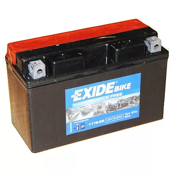 Exide AGM 6.5Ah 85A Bal+ Motorakkumulátor (ET7B-BS)