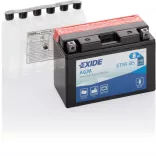Exide AGM 8Ah 110A Bal+ Motorakkumulátor (ET9B-BS)