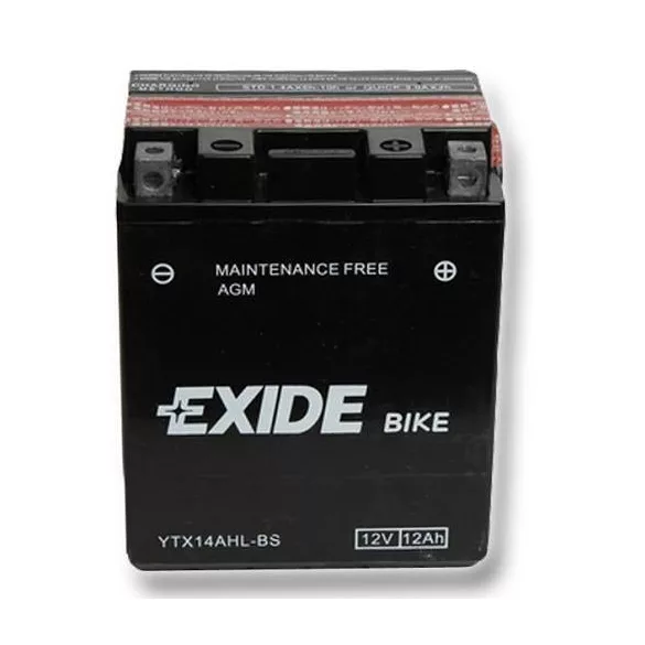 Exide AGM 12Ah 210A Jobb+ Motorakkumulátor (ETX14AHLBS)
