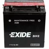 Exide AGM 14Ah 215A Bal+ Motorakkumulátor (ETX16-BS)