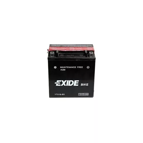 Exide AGM 14Ah 215A Bal+ Motorakkumulátor (ETX16-BS)
