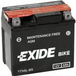 Exide AGM 4Ah 70A Jobb+ Motorakkumulátor (ETX5L-BS)