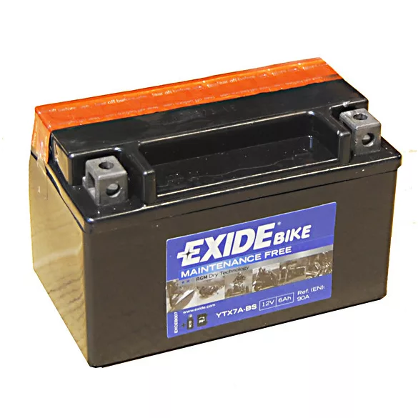 Exide AGM 6Ah 90A Bal+ Motorakkumulátor (ETX7A-BS)