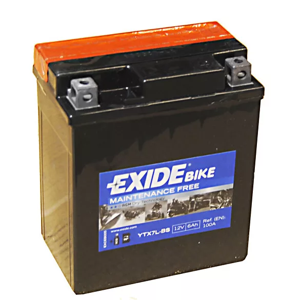 Exide AGM 6Ah 100A Jobb+ Motorakkumulátor (ETX7L-BS)