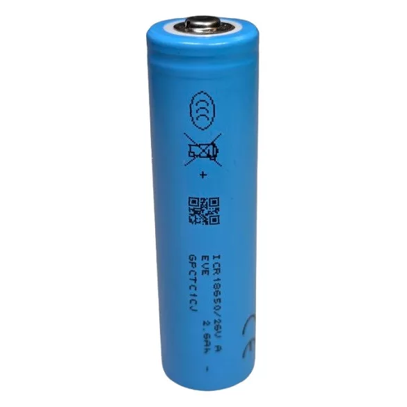 EVE 18650-26VA Li-ion ipari akku 3,6V 2600mAh 13A KÚPOS