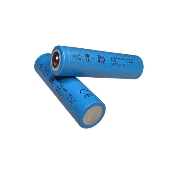 EVE 18650-26VA Li-ion ipari akku 3,6V 2600mAh 13A KÚPOS