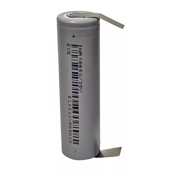 EVE 18650-35V Li-ion ipari akku 3,6V 3500mAh 10A "U" forrfüllel