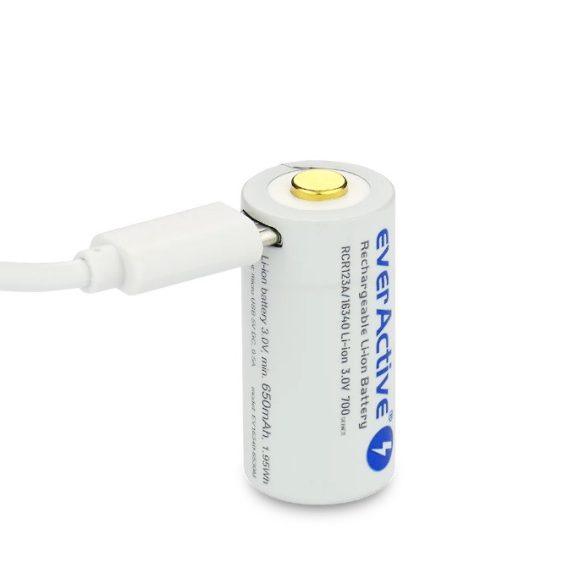 everActive 16340 (cr123) 3V Li-ion 700mAh - micro USB