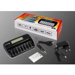 everActive NC-800 professzionális akkutöltő akár 8db AA vagy AAA akkuhoz