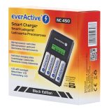 everActive NC450 BLACK 4 csatornás akkutöltő AA/AAA
