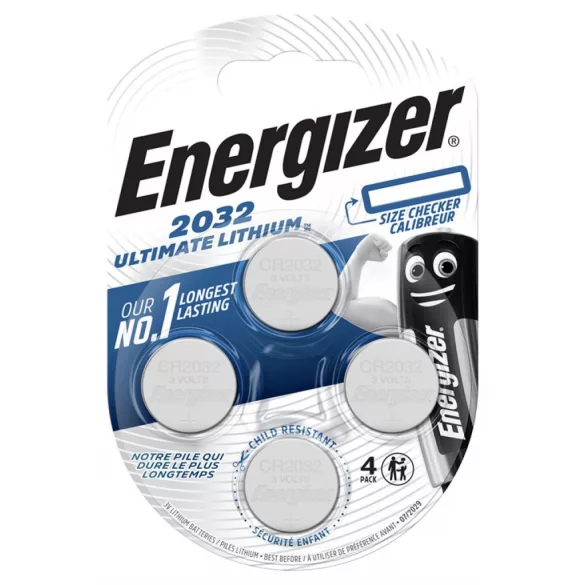 Energizer CR2032 ULTIMATE lithium gombelem 3V bl/4