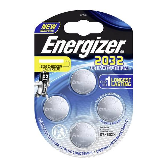 Energizer CR2032 ULTIMATE lithium gombelem 3V bl/4
