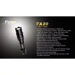 Fenix TA20 elemlámpa LED 2xCR123 elem 225 lumen