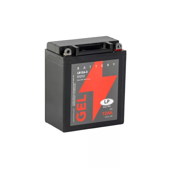 Landport GEL 12Ah 170A Jobb+ Motorakkumulátor (GEL-LB12A-3)