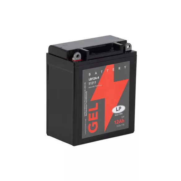 Landport GEL 12Ah 170A Bal+ Motorakkumulátor (GEL-LB12A-4)