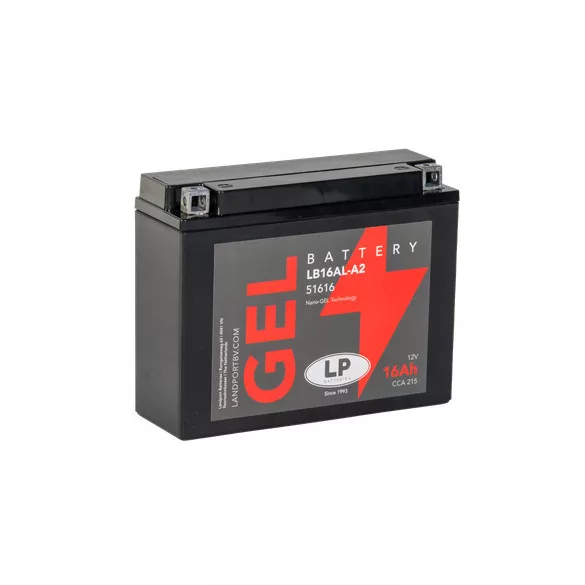 Landport GEL 16Ah 215A Jobb+ Motorakkumulátor (GEL-LB16AL-A2)