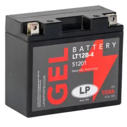 Landport GEL 10Ah 150A Bal+ Motorakkumulátor (GEL-LT12B-4)