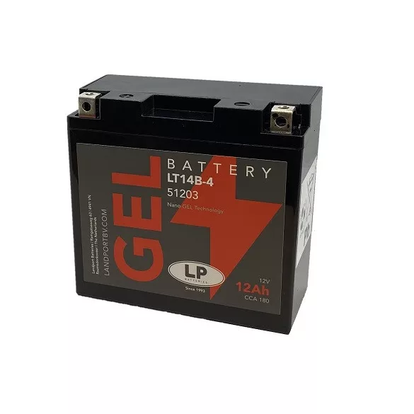 Landport GEL 12Ah 180A Bal+ Motorakkumulátor (GEL-LT14B-4)