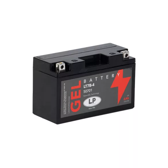 Landport GEL 6Ah 125A Bal+ Motorakkumulátor (GEL-LT7B-4)