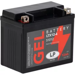 Landport GEL 12Ah 215A Bal+ Motorakkumulátor (GEL-LTX12-4)