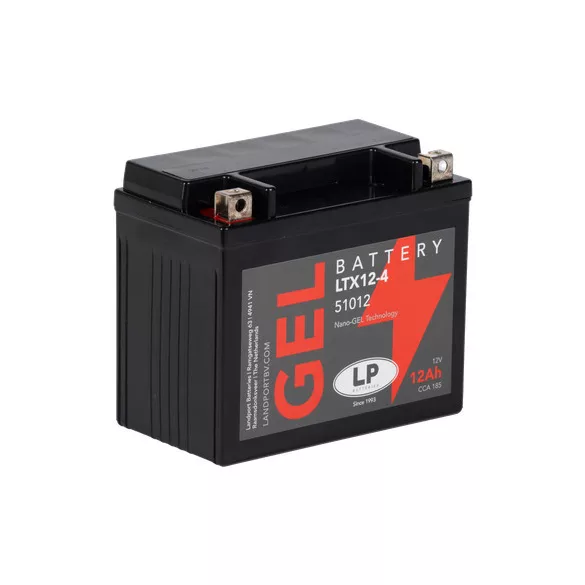 Landport GEL 12Ah 215A Bal+ Motorakkumulátor (GEL-LTX12-4)