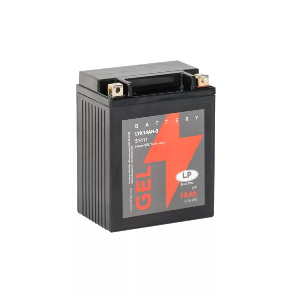 Landport GEL 14Ah 240A Jobb + Motorakkumulátor (GEL-LTX14AH-3)