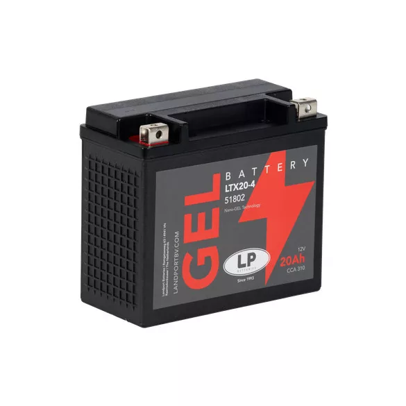 Landport GEL 20Ah 310A Bal+ Motorakkumulátor (GEL-LTX20-4)