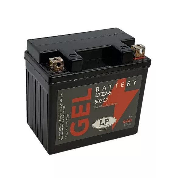 Landport GEL 6Ah 130A Jobb+ Motorakkumulátor (GEL-LTZ7-S)