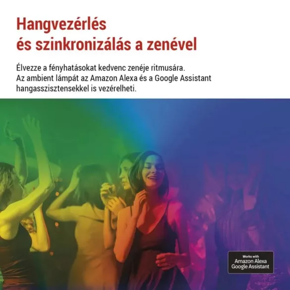 GOSMART LED-ES LÁMPA AMBI 7W 330LM FEKETE RGB WiFi  ZCW11BR