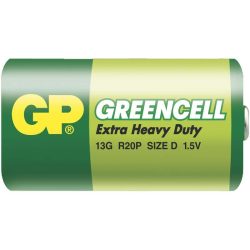 GP Greencell góliát elem R20 fóliás/2 B1240