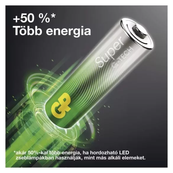 GP Super alkáli G-TECH elem,mikró AAA (LR03) BL/4  B01114