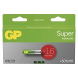 GP G-TECH SUPER ALKÁLI ELEM AAA ( mikró)  16DB/BL  B0112H