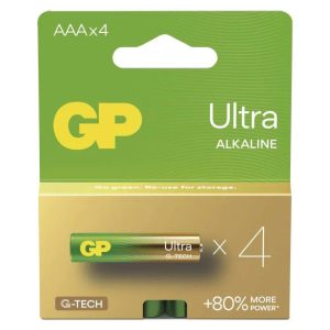 GP Ultra Alkáli elem G-TECH AAA 4db/bliszter B02114