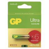 GP Ultra G-TECH alkáli AAA mikró elem (LR03) bliszteres/6 ,B0211V,GP24AU