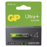 GP G-TECH ULTRA PLUS ALKÁLI ELEM LR03 (AAA)  4db/bliszter B03114